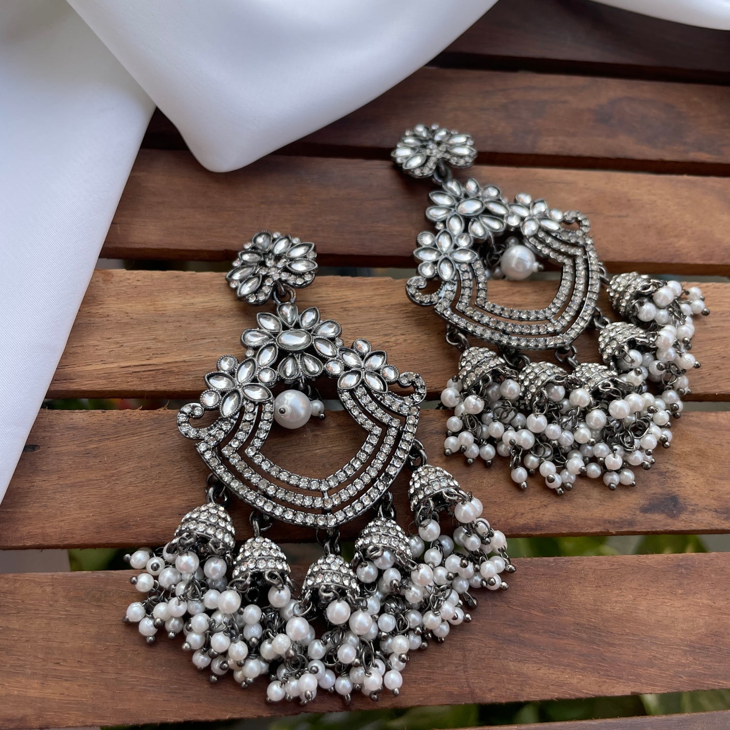 Apsara Black Earrings
