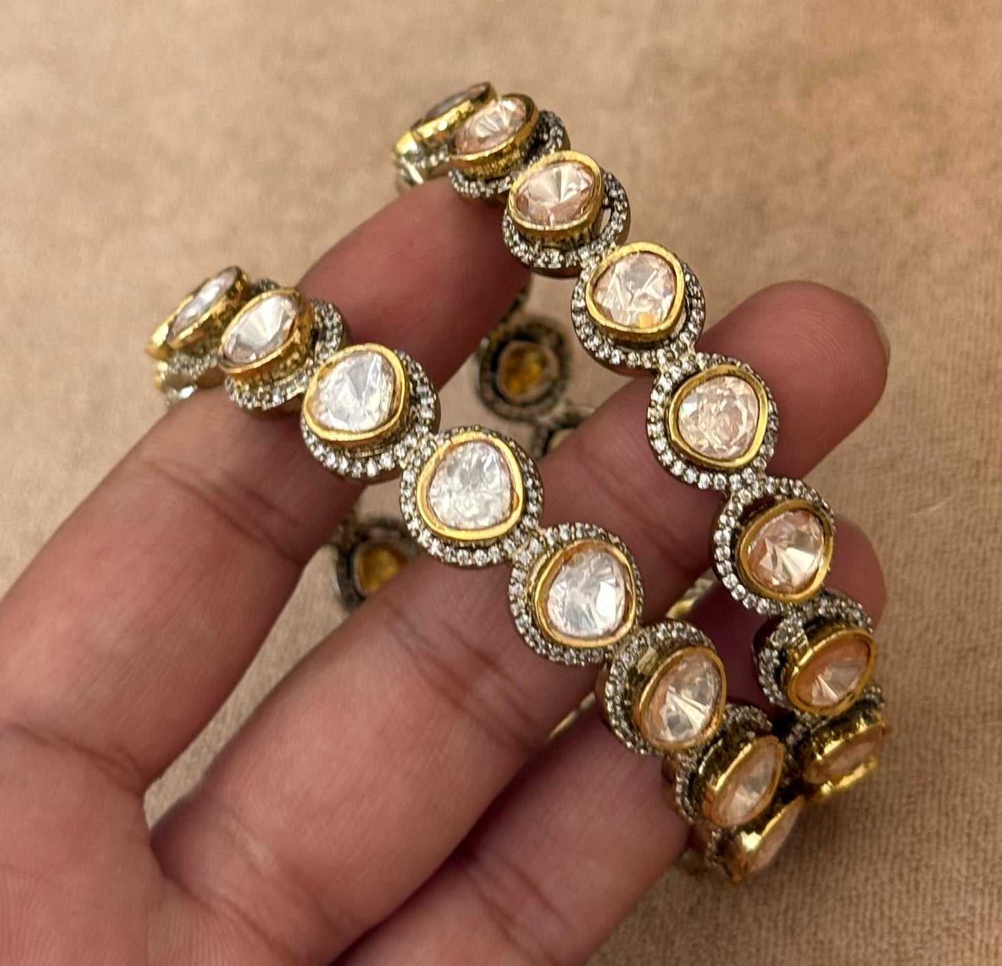 Victorian Moissanite Bangles