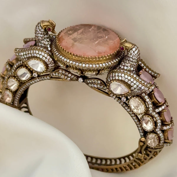 Victorian Antique Plated Peacock Bracelet