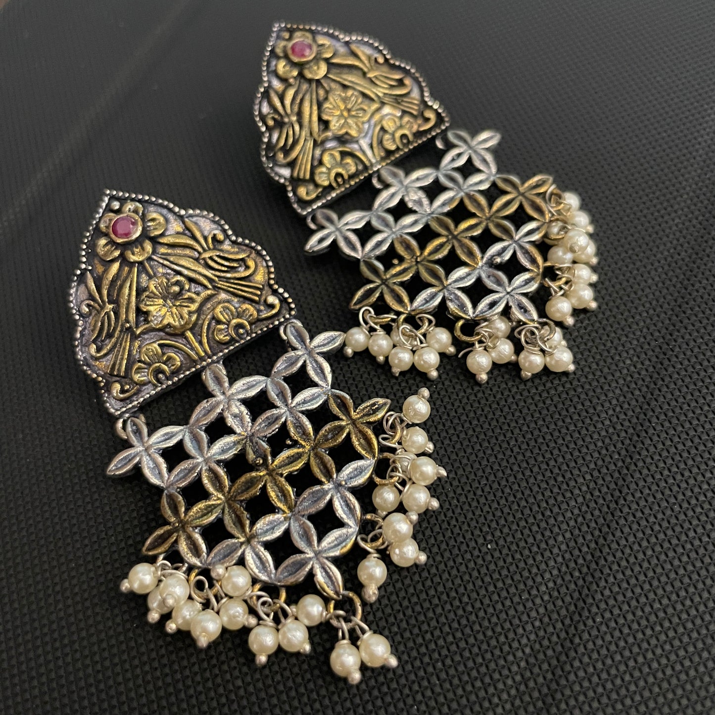 Dual Shade Earrings