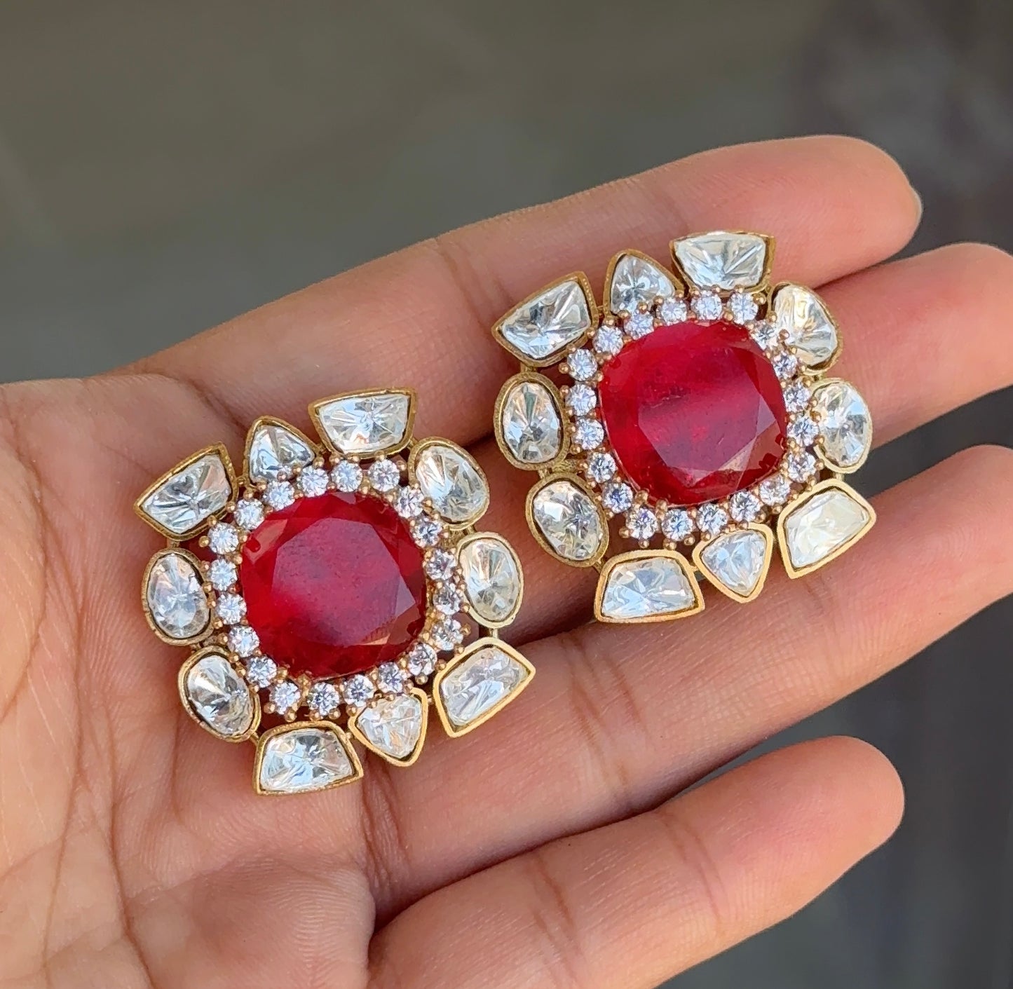 Moissanite Doublet Studs