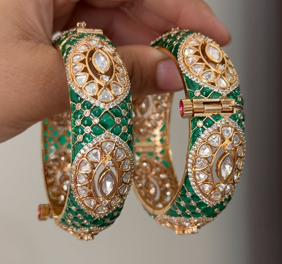 Ramya Epoxy Kundan Bangles