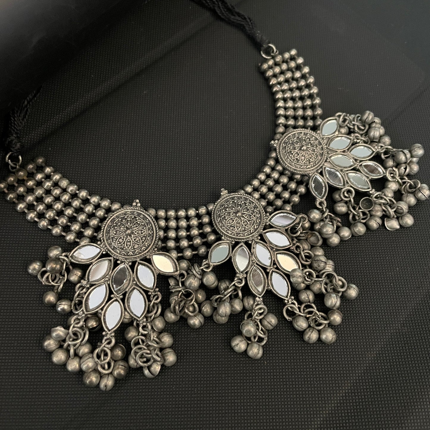 Oxidised Mirror Choker