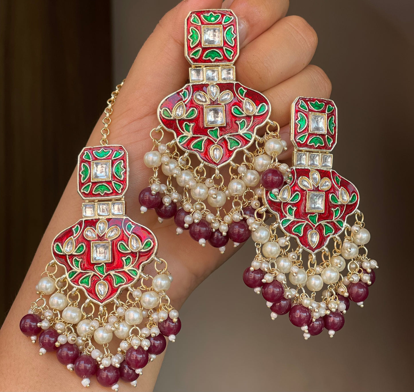 Meena Earrings Tikka