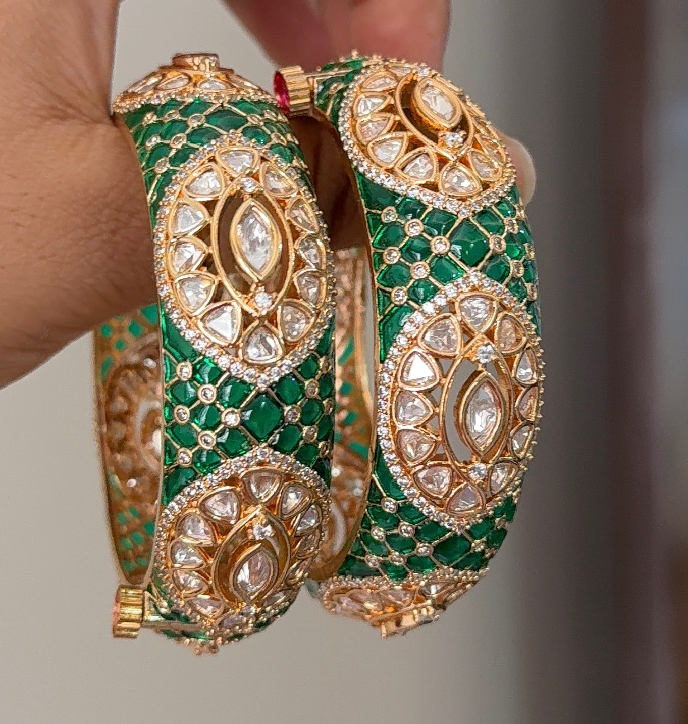Ramya Epoxy Kundan Bangles