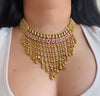 Premium Gold Plated Falling Necklace Set