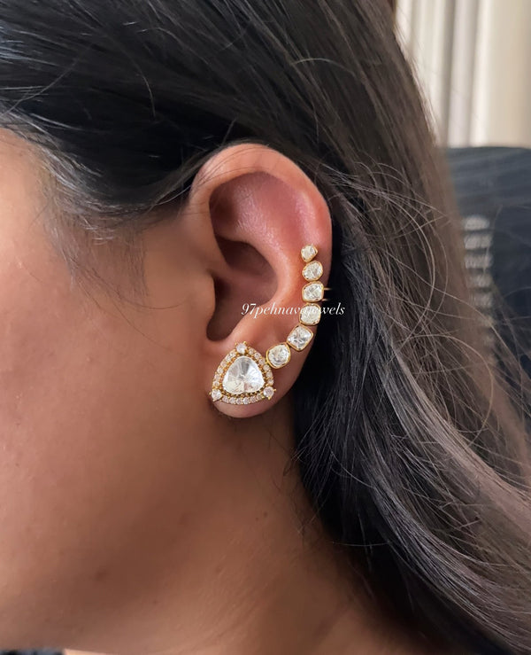 Diva Moissanite Minimal Earcuff