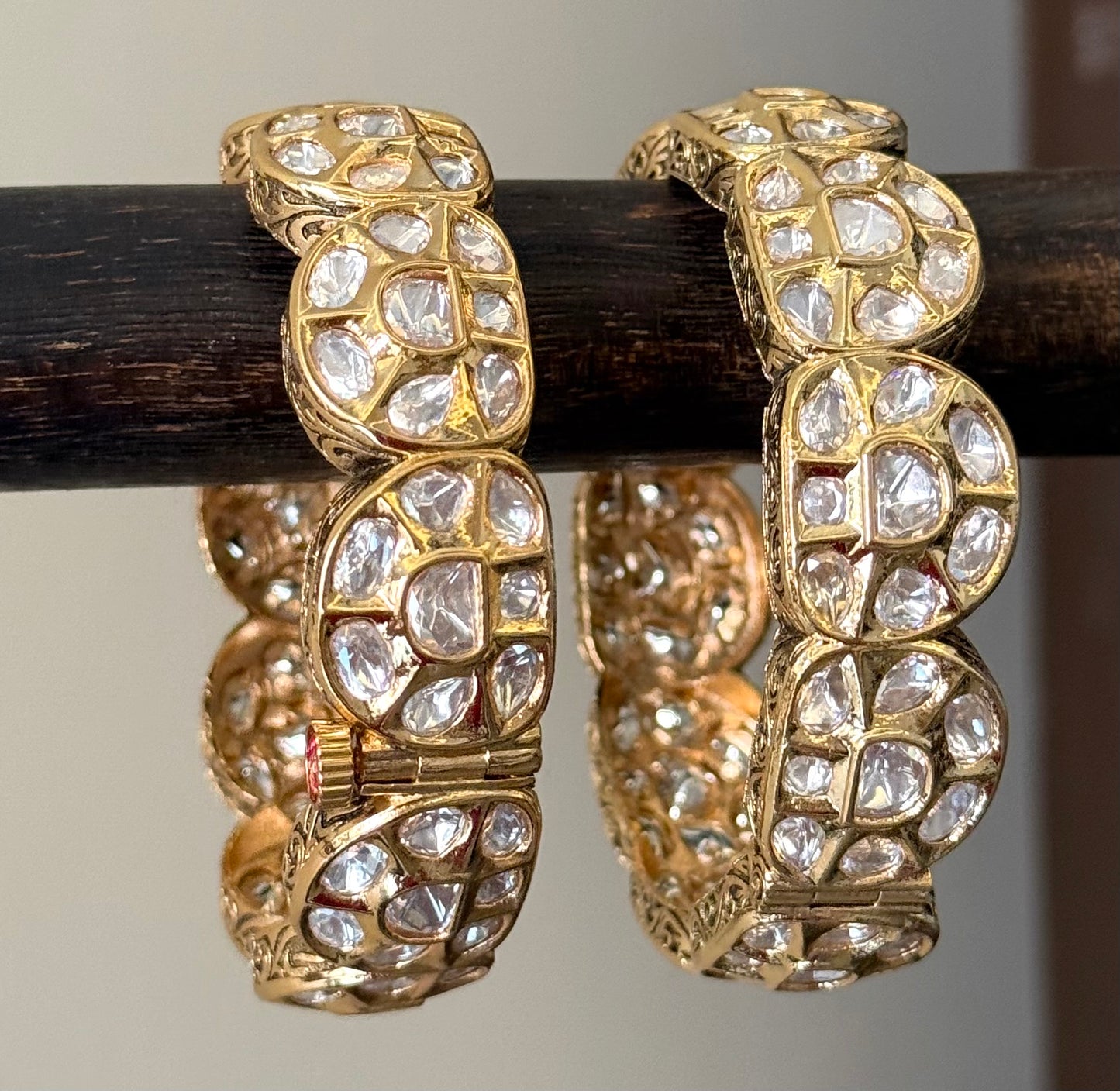 Trisha Kundan Opening Bangles
