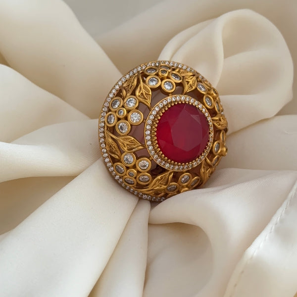 Gold Doublet Cocktail Ring