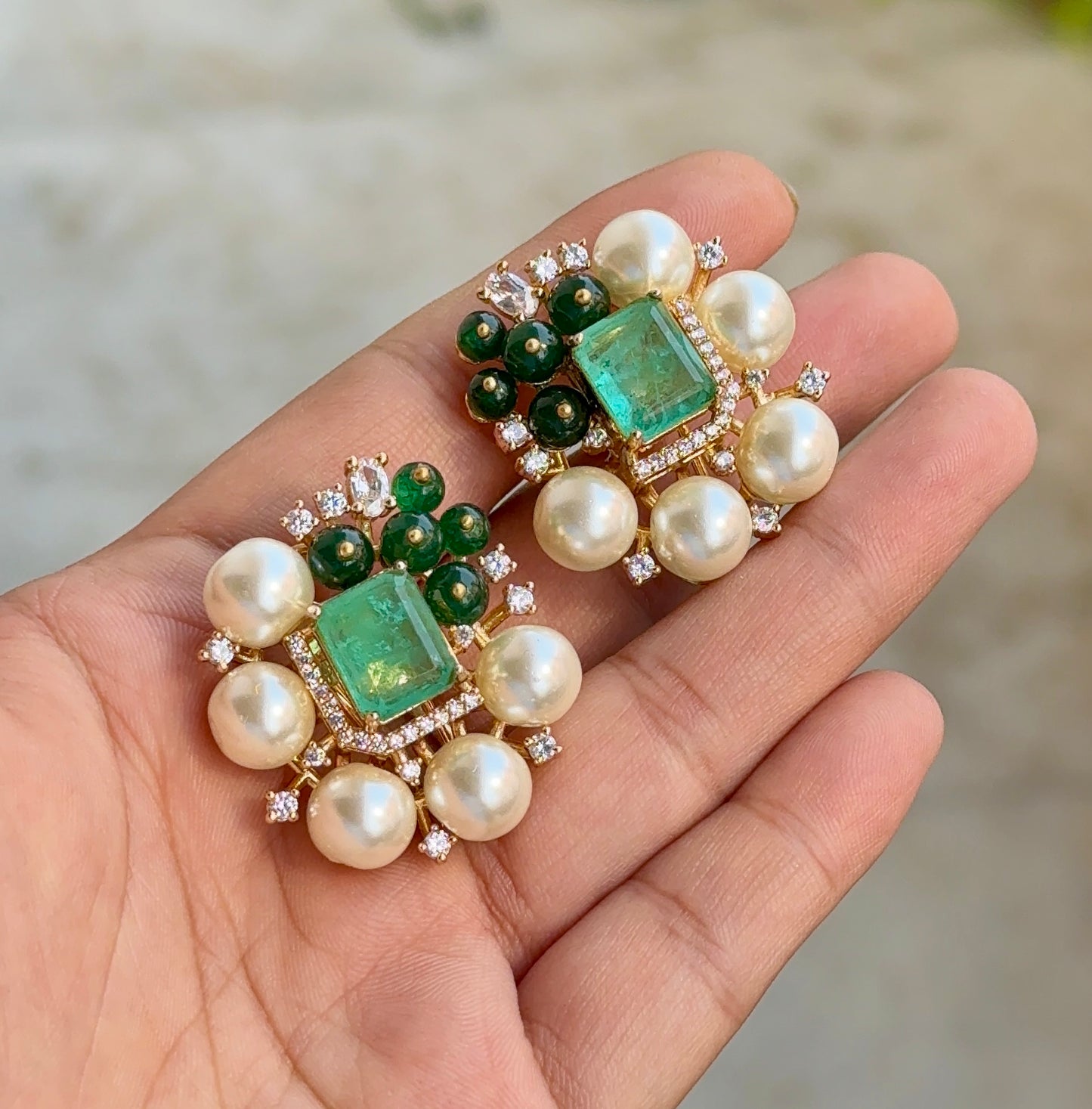 Pearl Doublet Studs