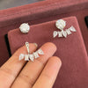 2 Style Rhodium Solitaire Studs
