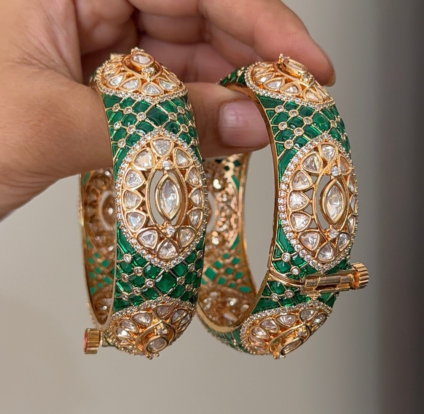 Ramya Epoxy Kundan Bangles