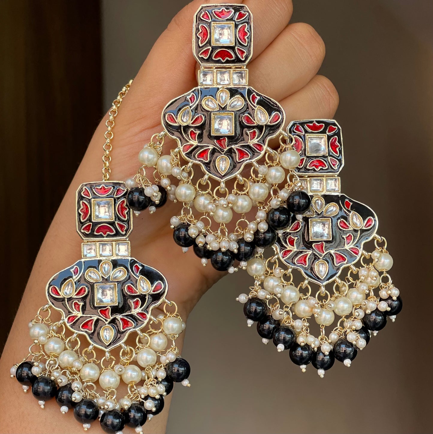 Meena Earrings Tikka