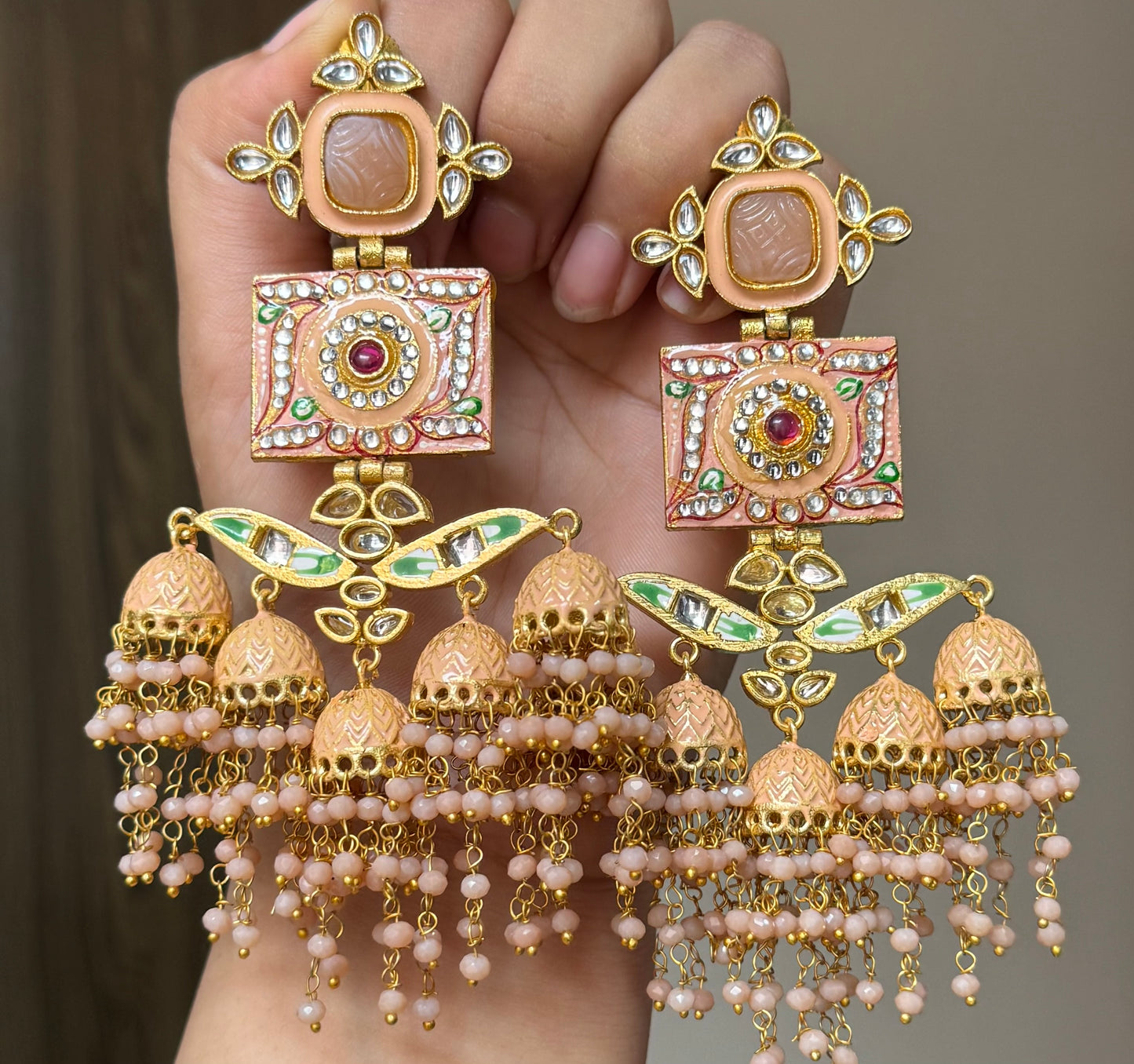Meena Kundan Earrings