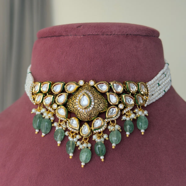 Megha AC Kundan Choker Set