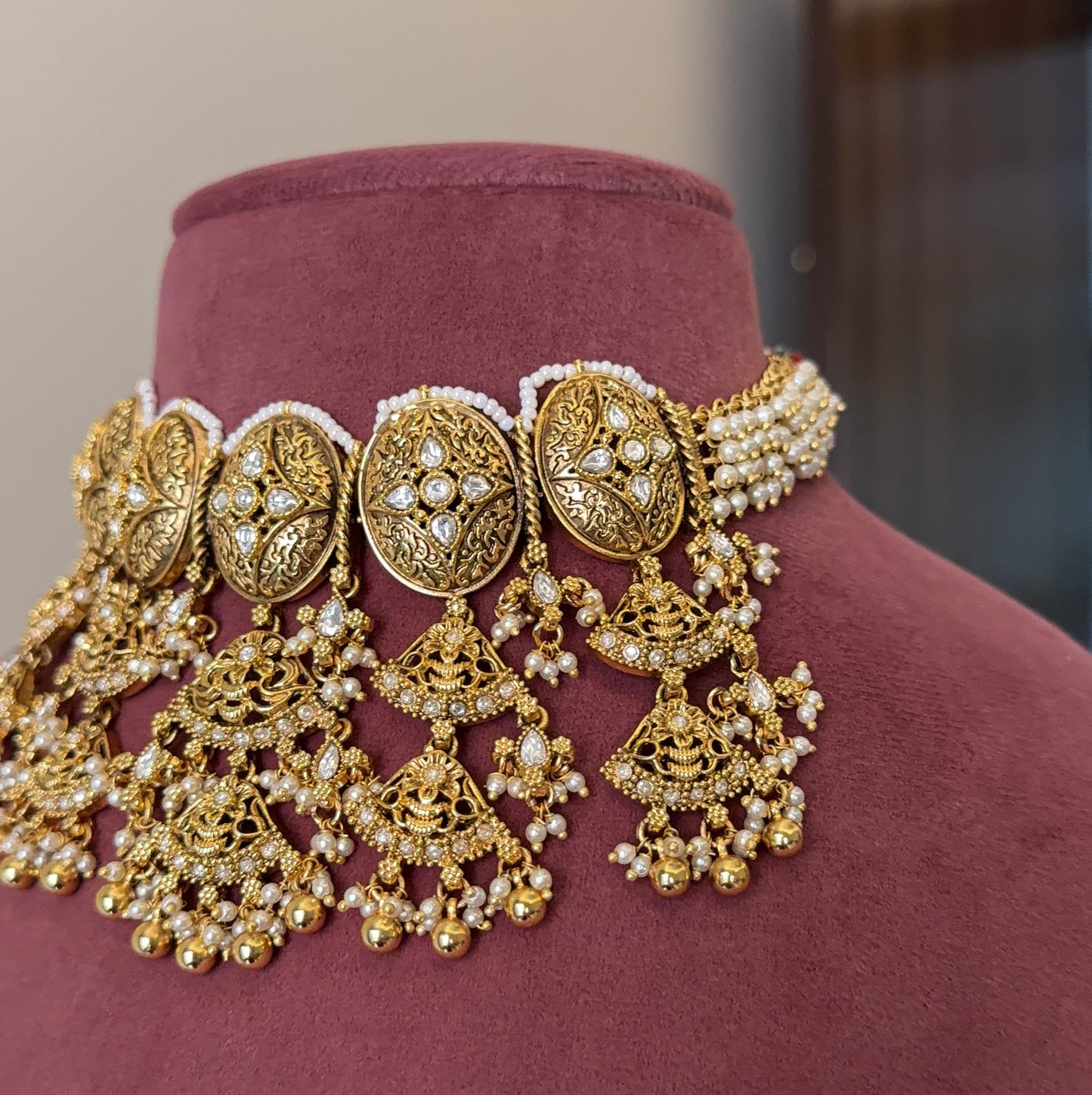 Nandini Gold Look Choker Set