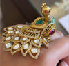 Peacock Statement Polki Ring