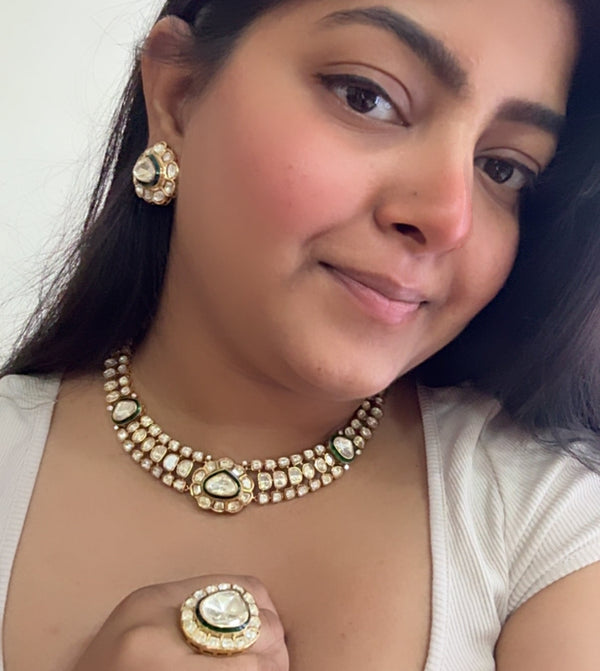 Avika Statement Polki Necklace