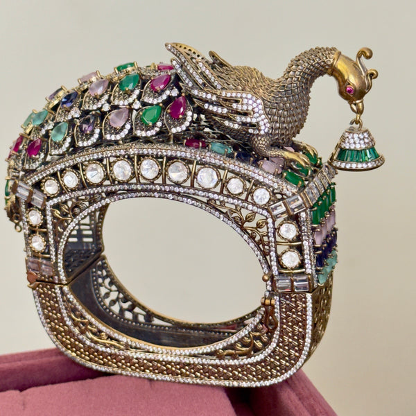 3D Peacock Statement Bracelet