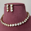 Single Line Moissanite Necklace Set