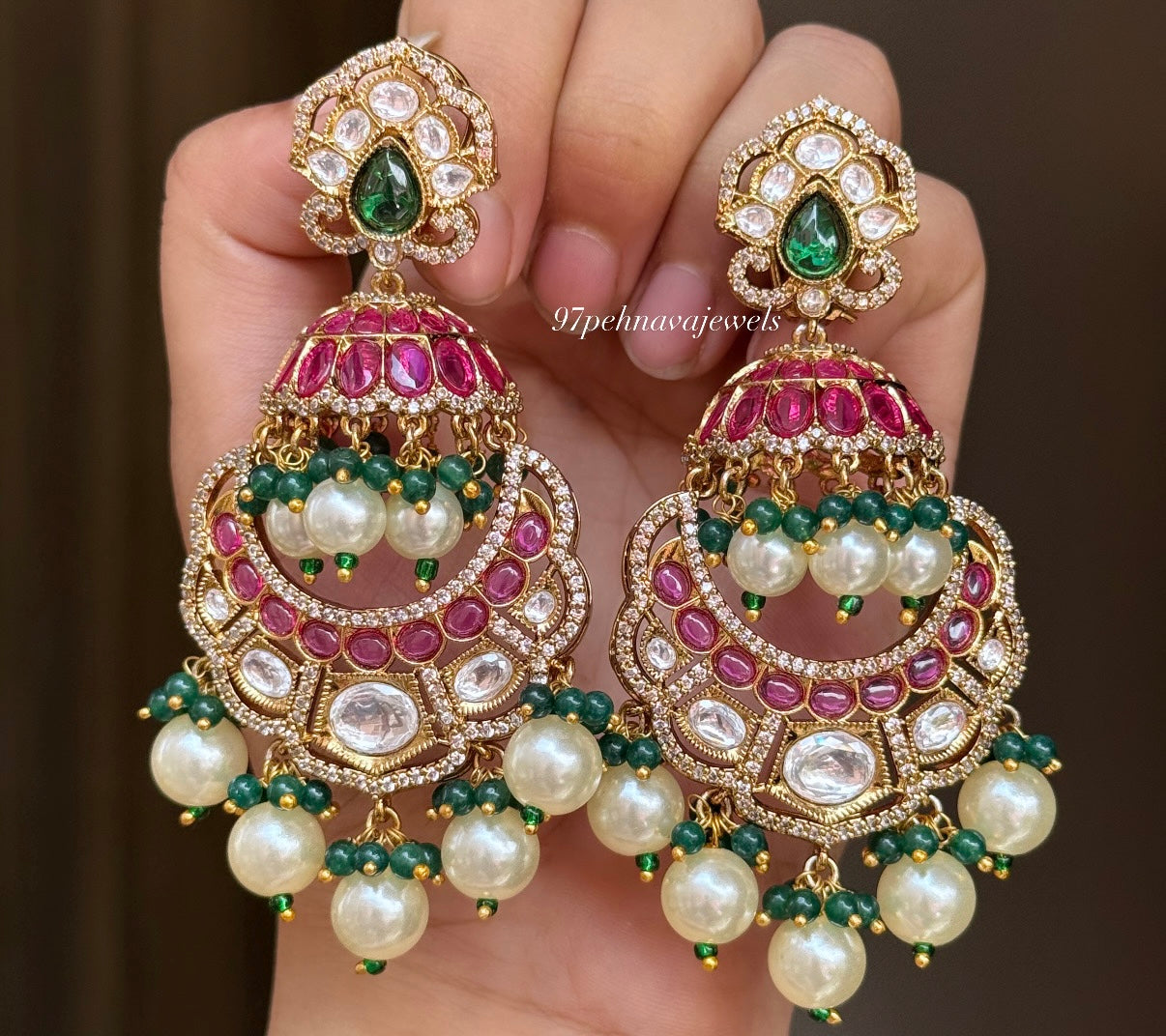 Kama Kundan Earrings