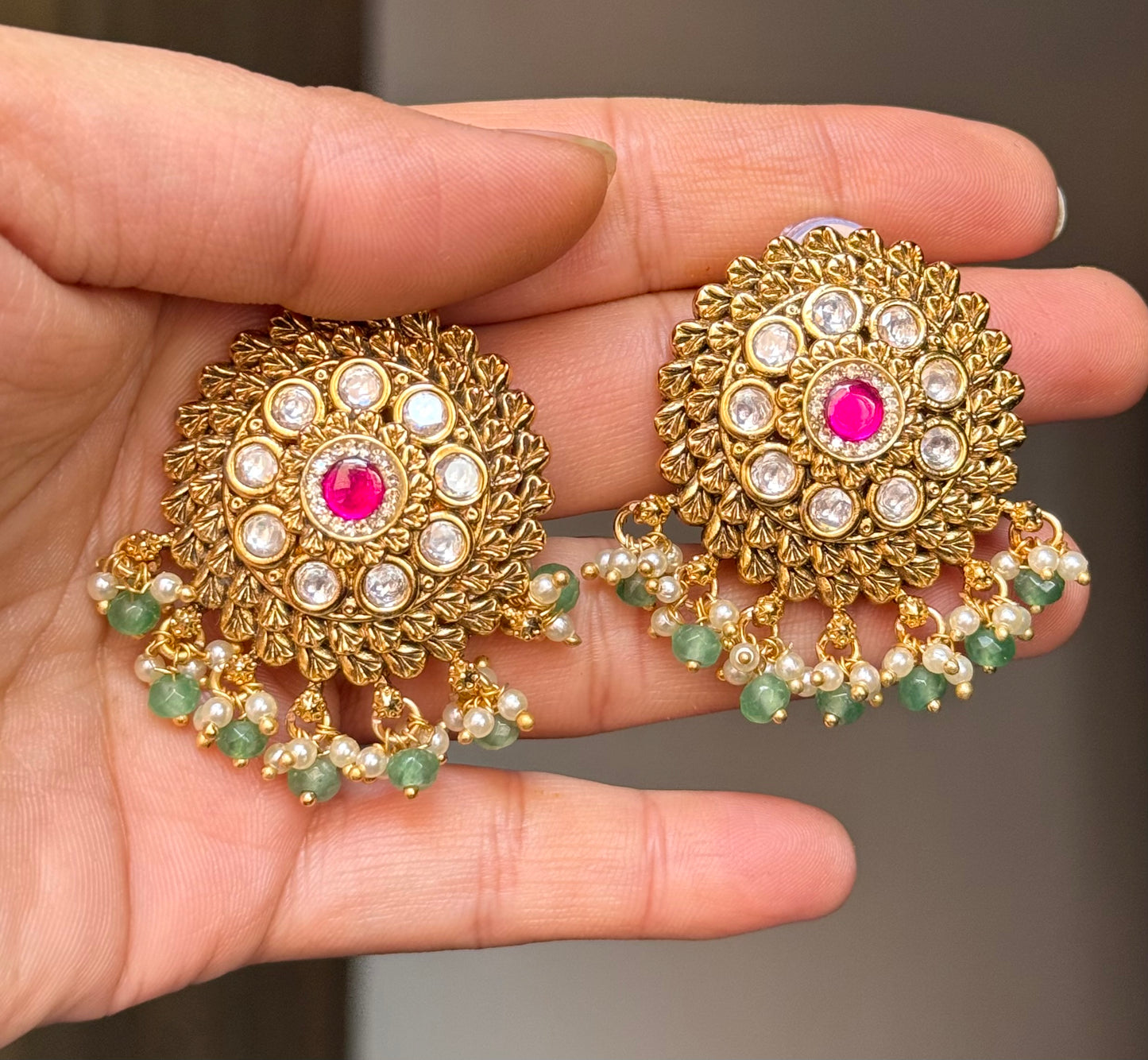 Farzana Gold Studs