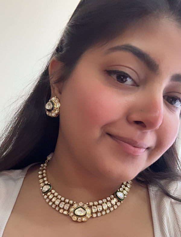 Avika Statement Polki Necklace