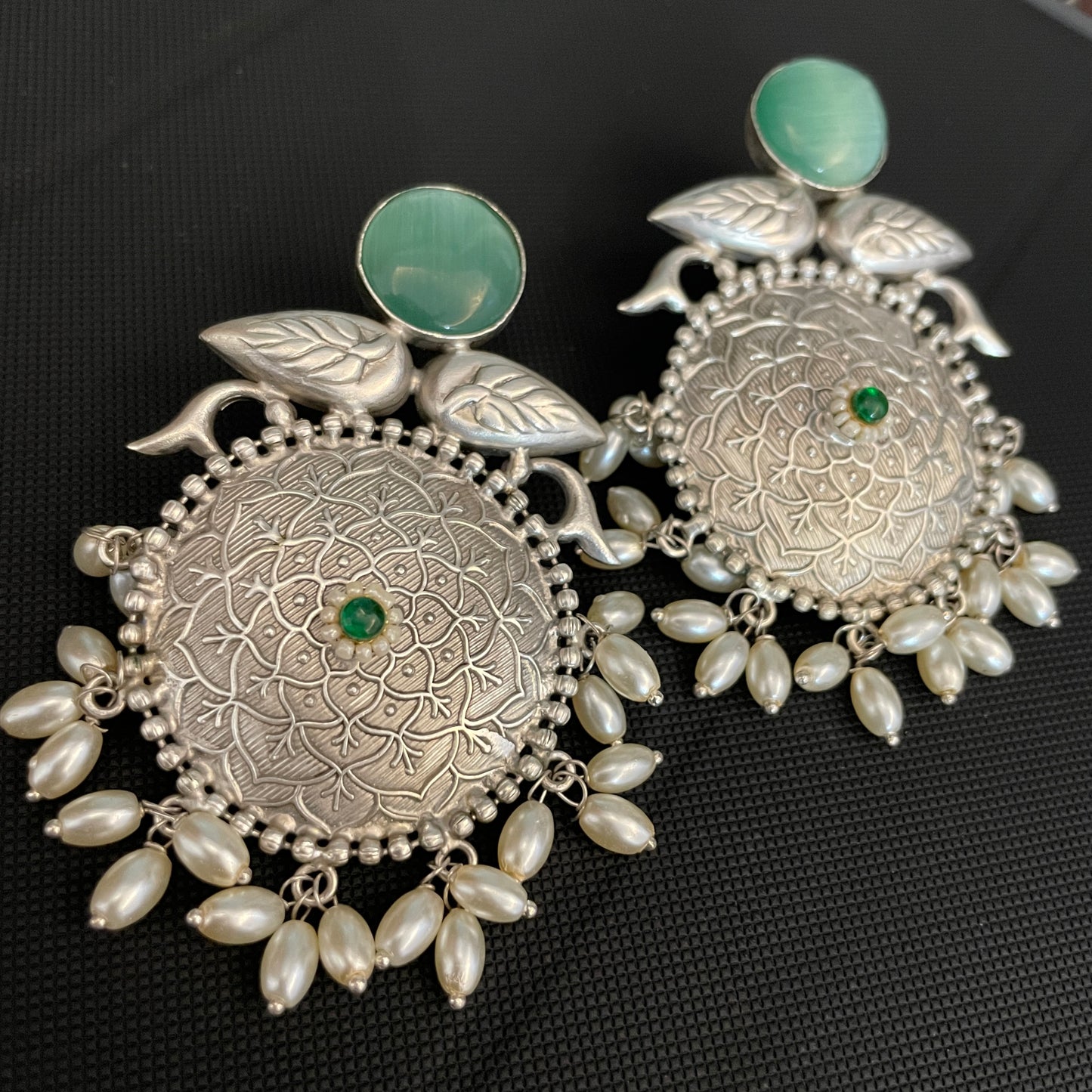 German Silver Lightweight Earrings