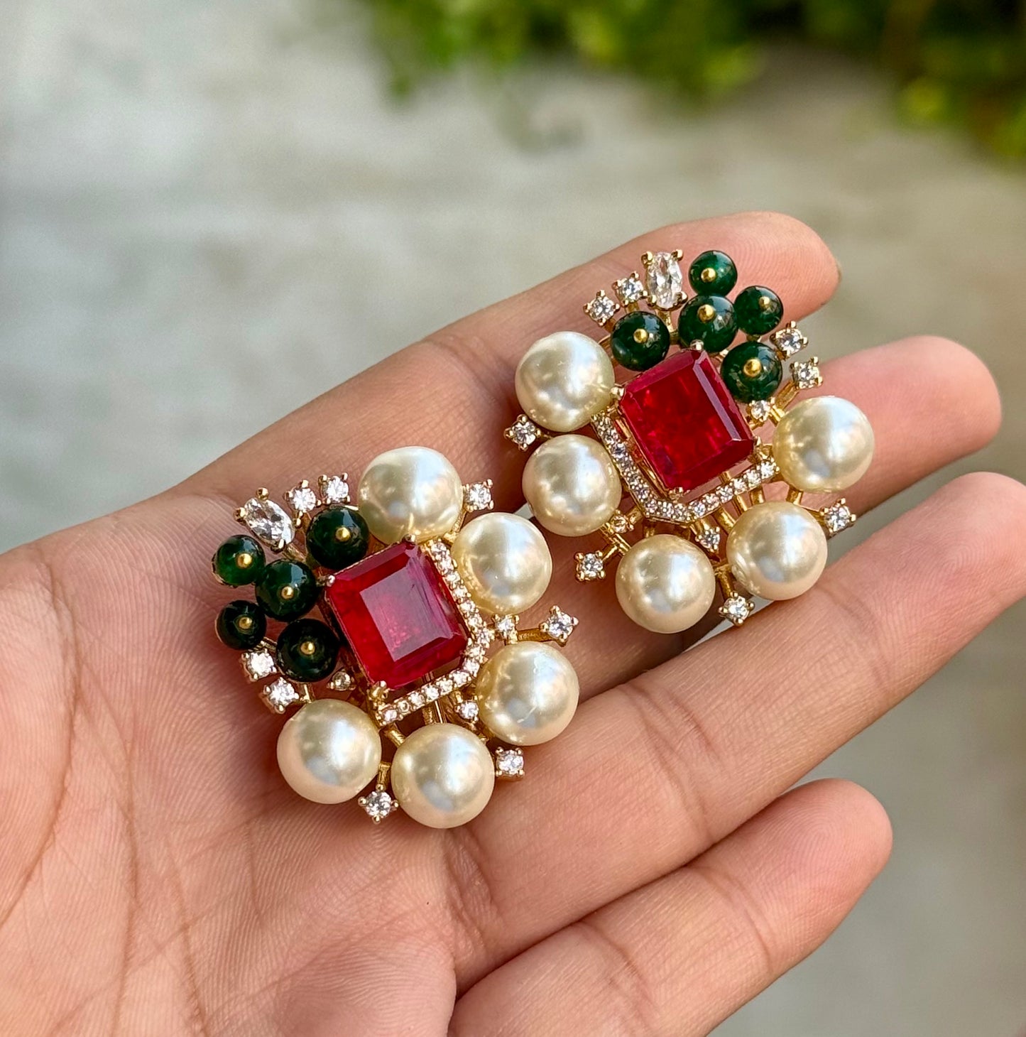 Pearl Doublet Studs