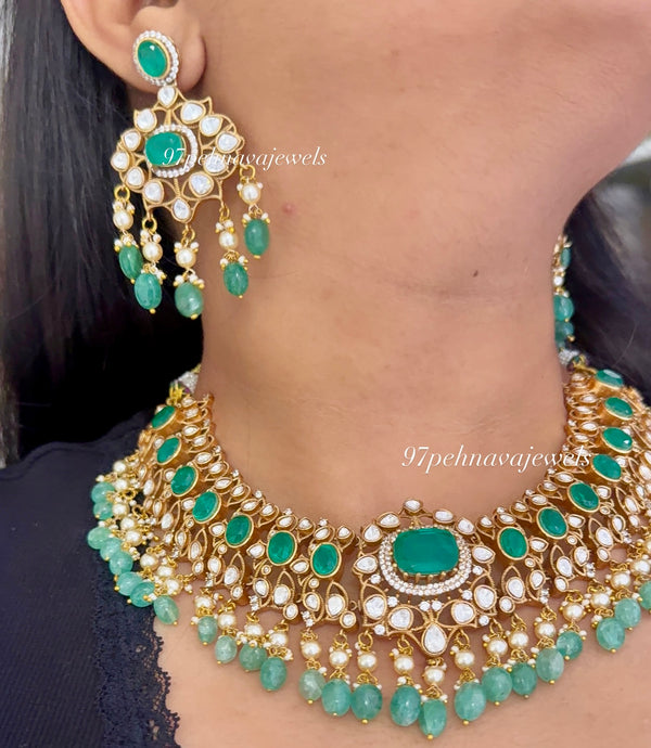 Netra Moissanite Necklace Set