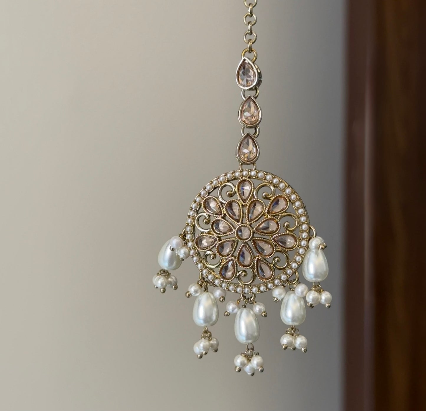 Ahana Padmavati Jhumka Tikka Set