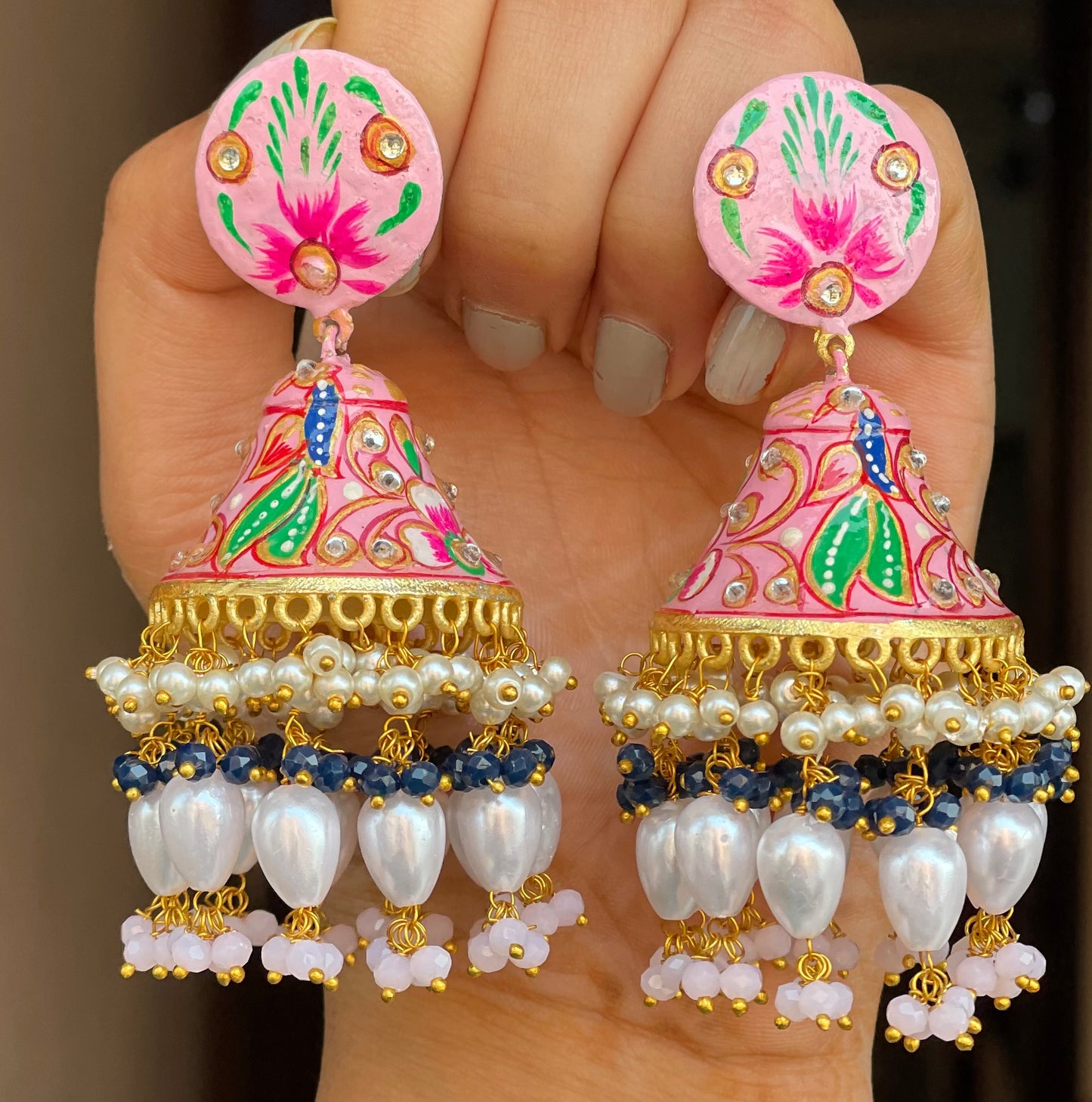 Hand Painted Jhumkas