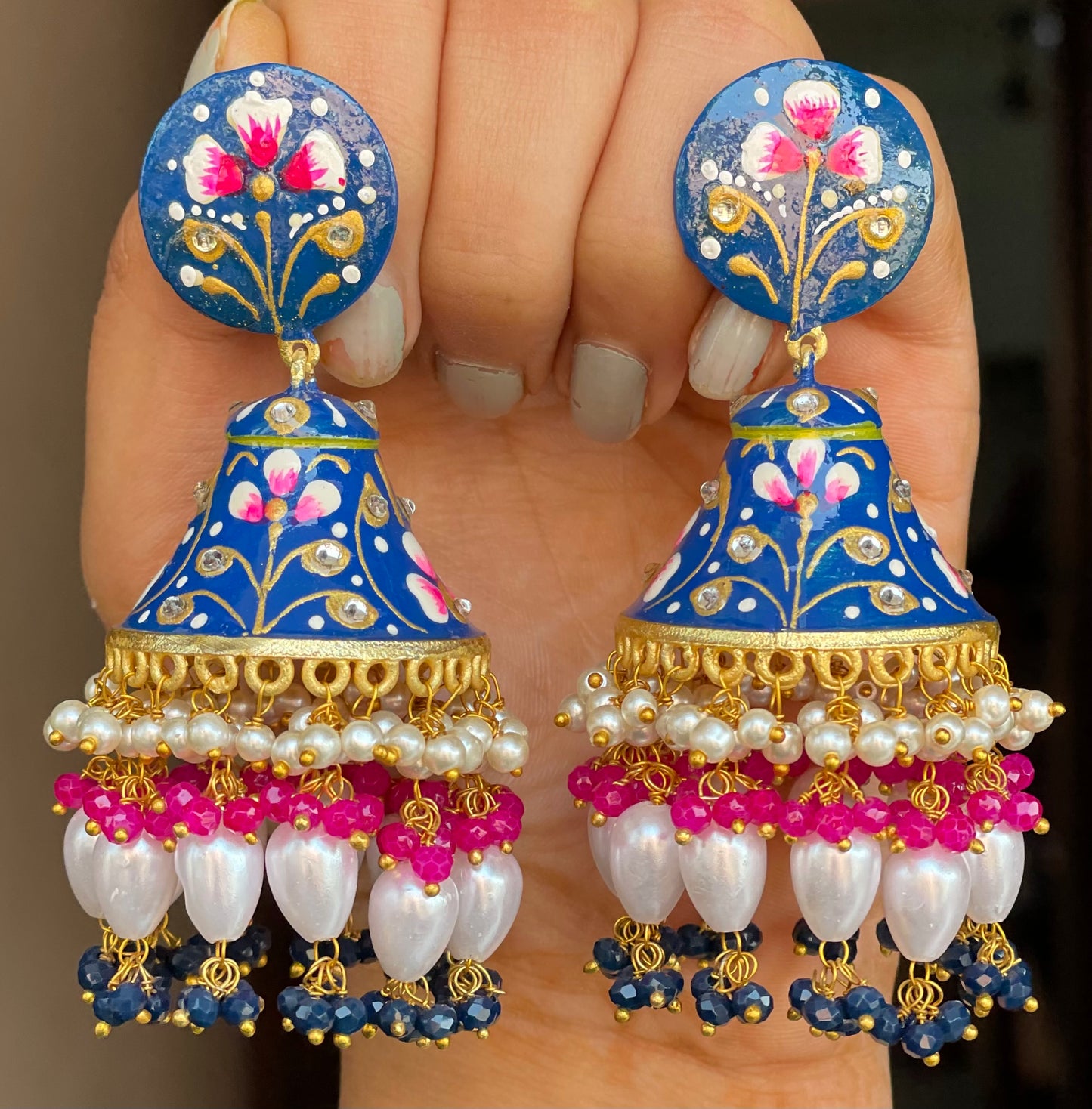Hand Painted Jhumkas