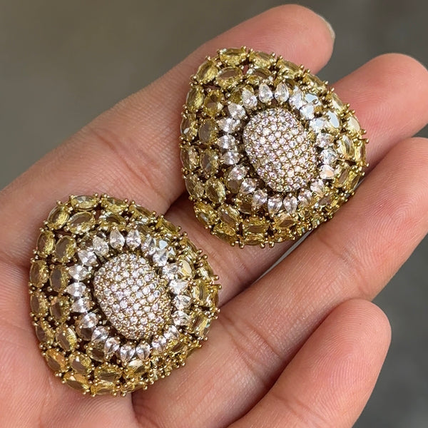 Triangular Cystal Studs