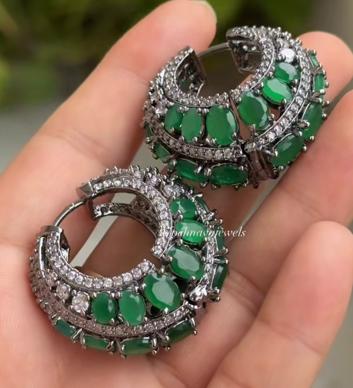 Victorian Diamond Hoops