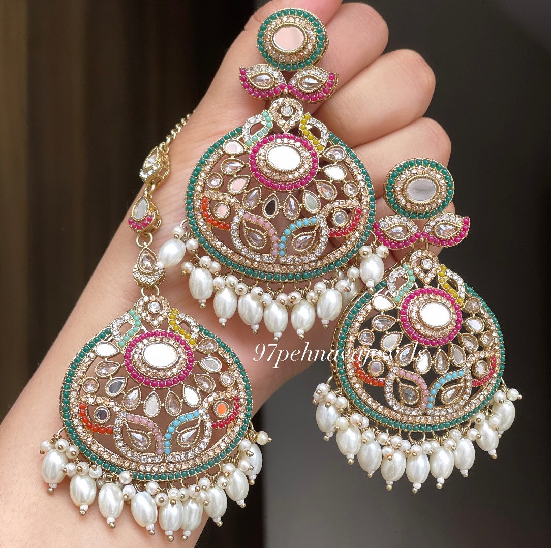 Nazmeet Mirror Chaandbali Tikka
