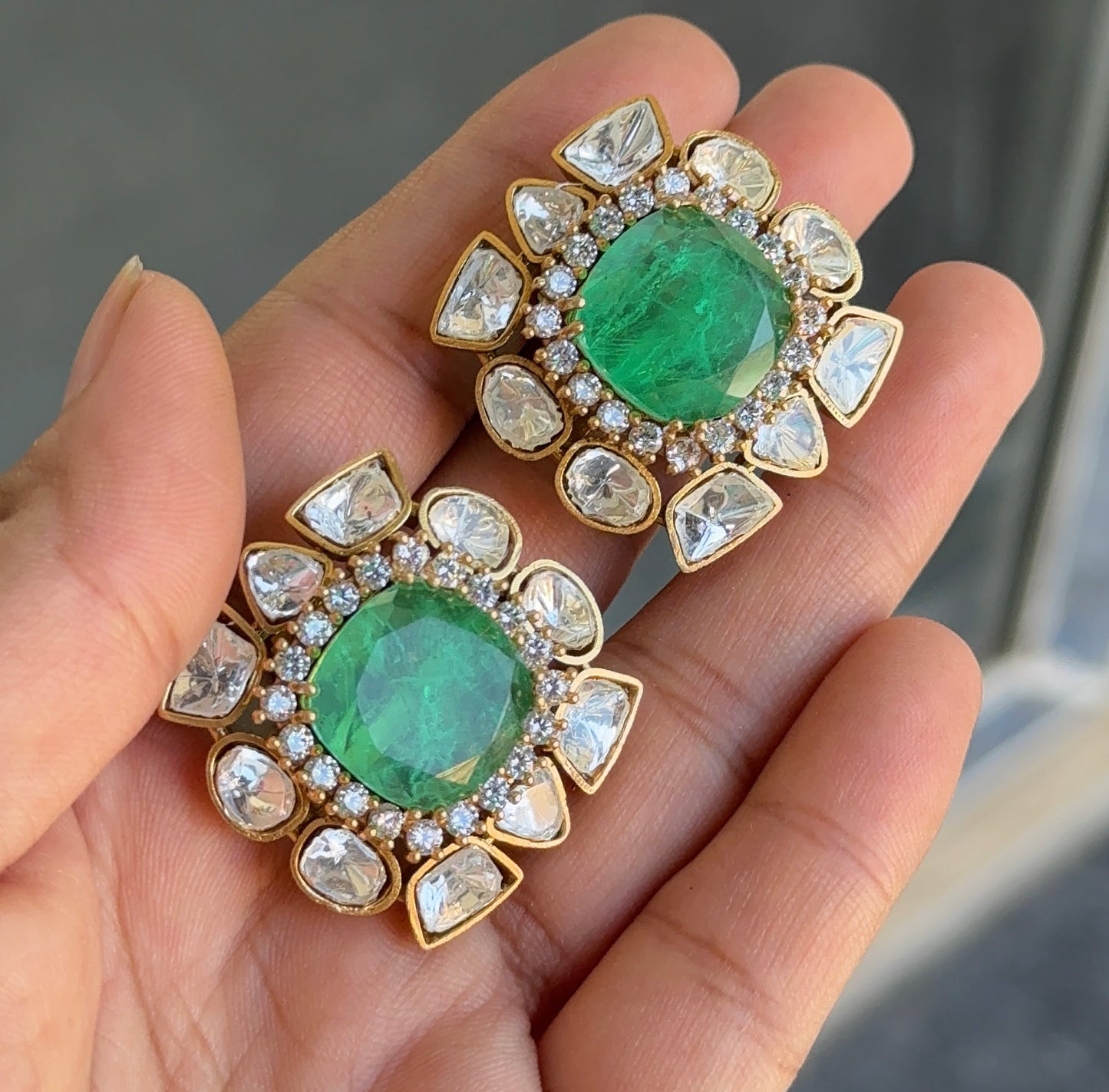 Moissanite Doublet Studs