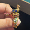 Peacock Jadau Ring