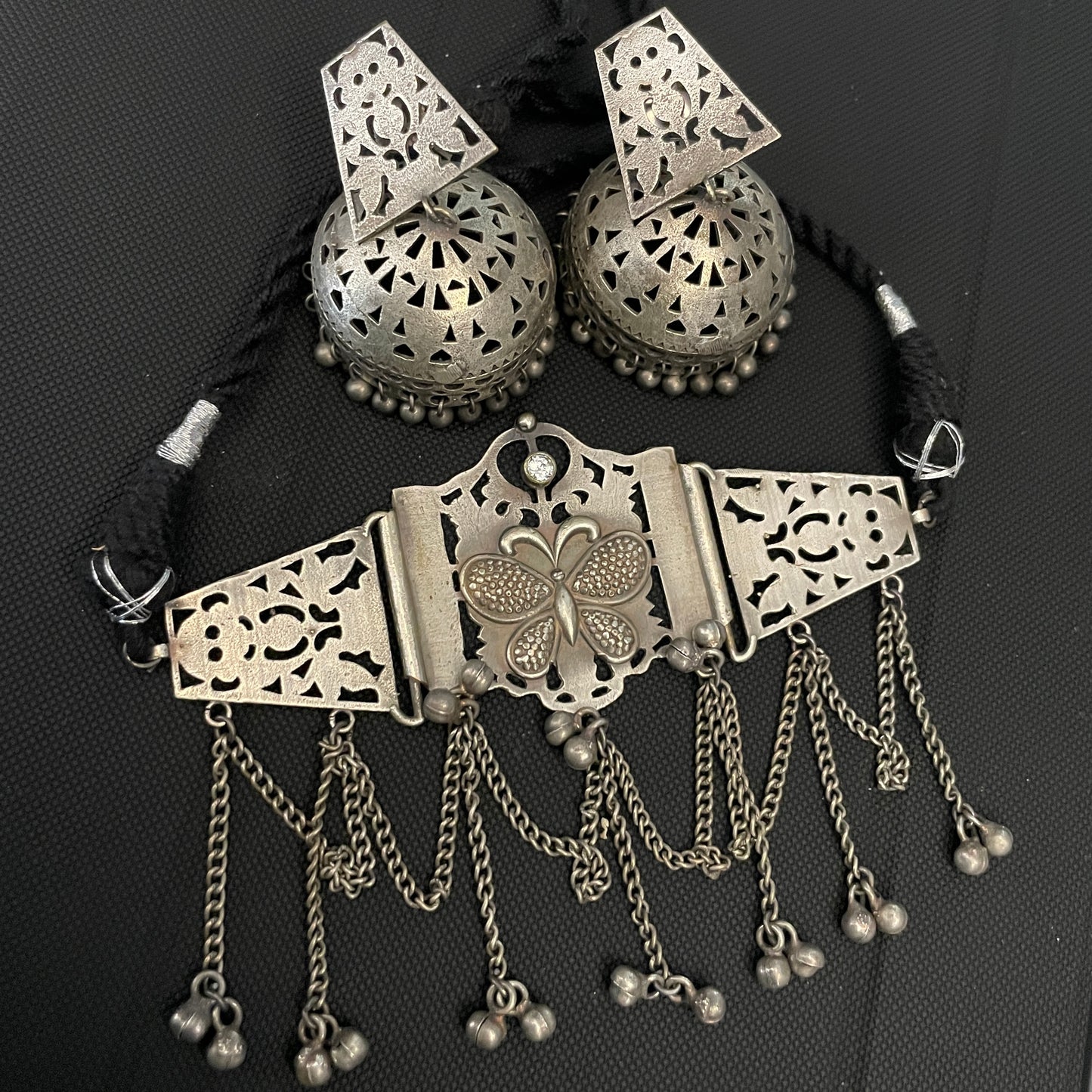 Butterfly SLA Jhumki Choker