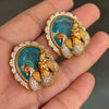 3D Peacock Doublet Studs