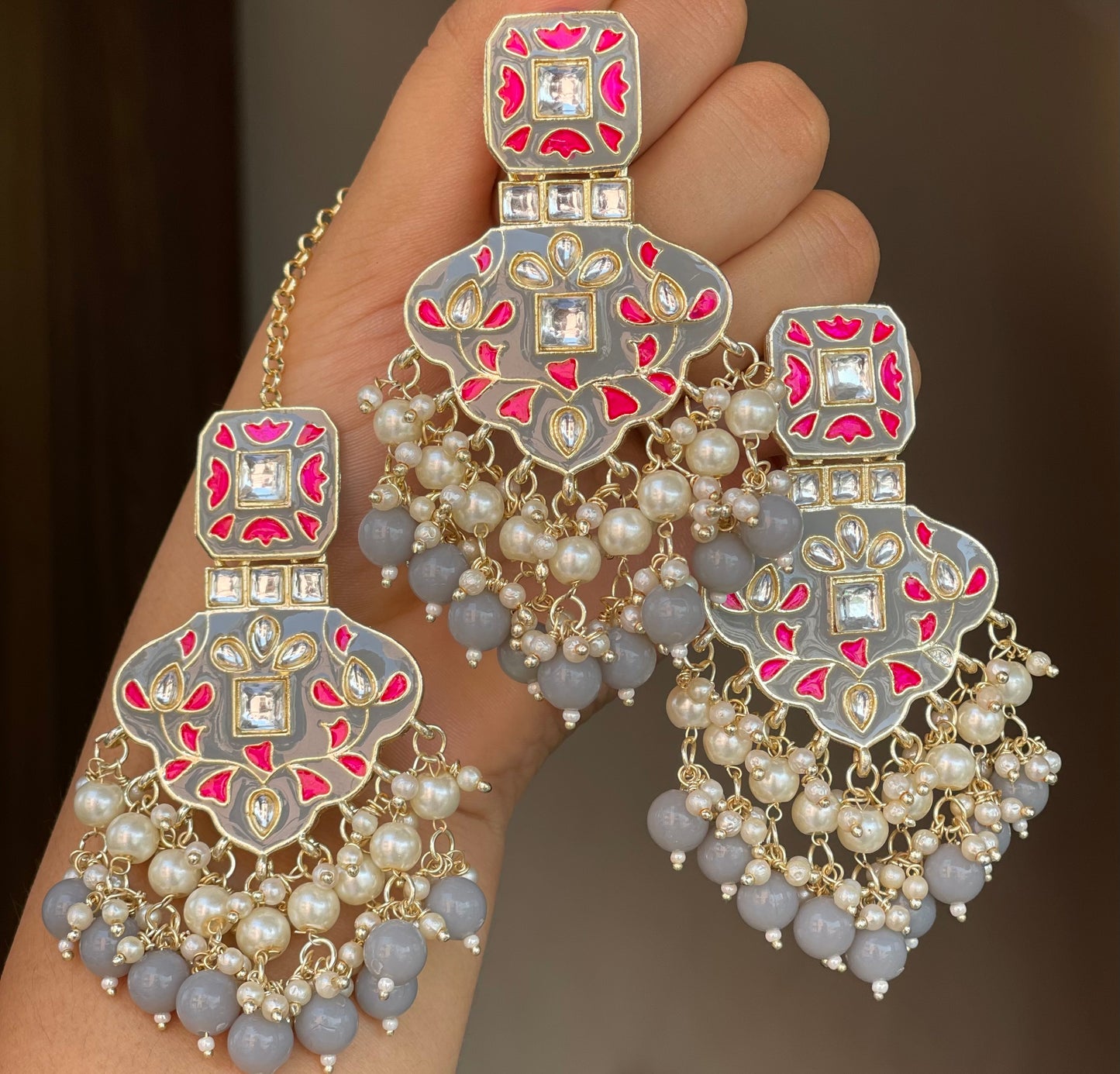 Meena Earrings Tikka