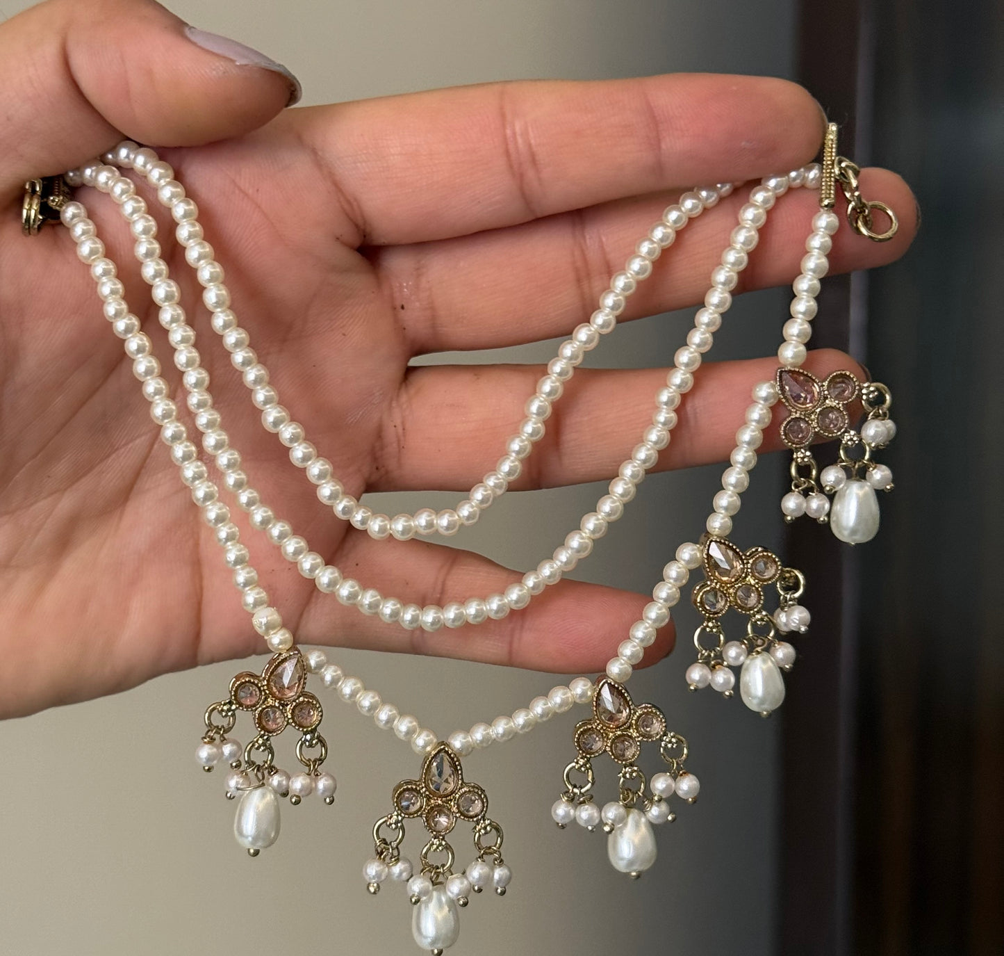 Ahana Padmavati Jhumka Tikka Set
