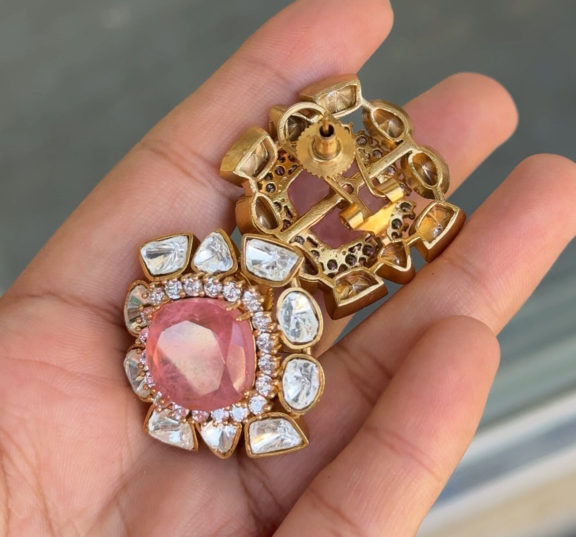 Moissanite Doublet Studs