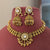 Avya Gold Look Kundan Necklace Set