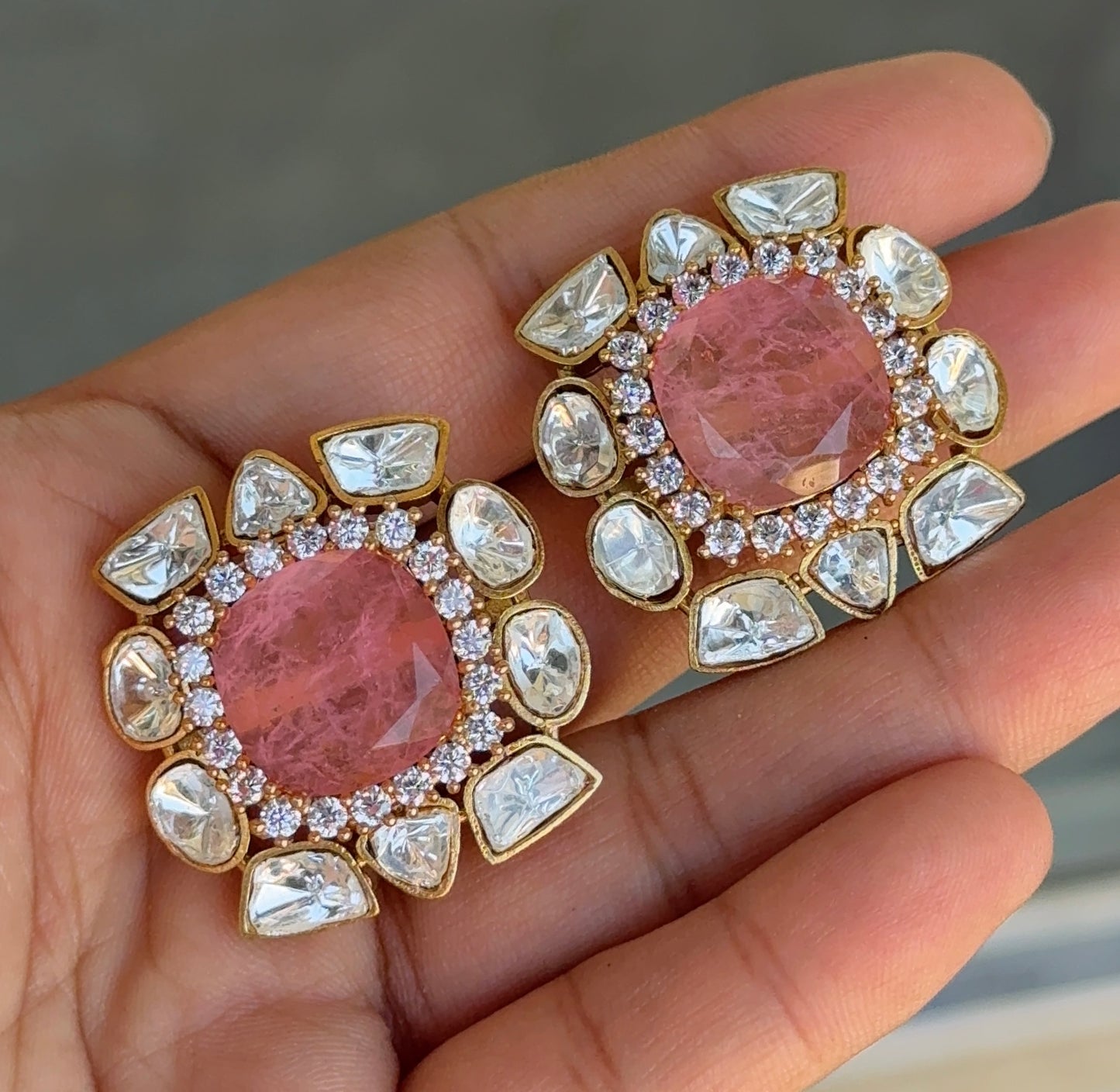 Moissanite Doublet Studs