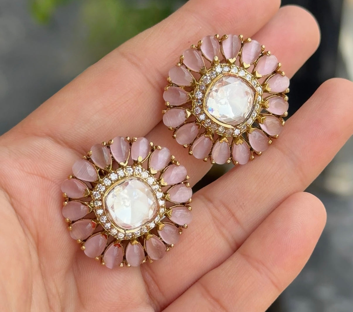 Vidhi Moissanite Studs