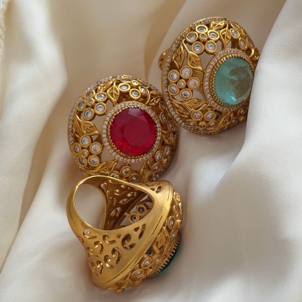 Gold Doublet Cocktail Ring