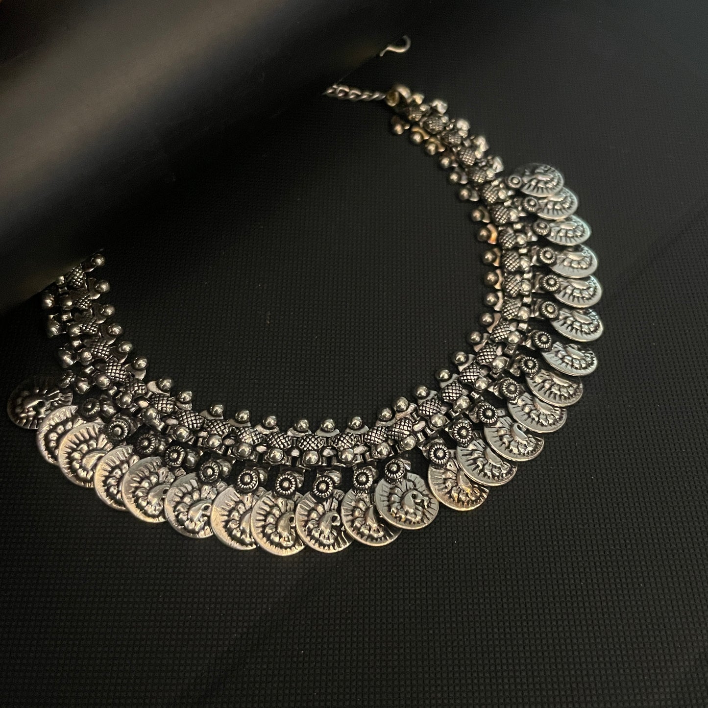 German Silver Coin Choker