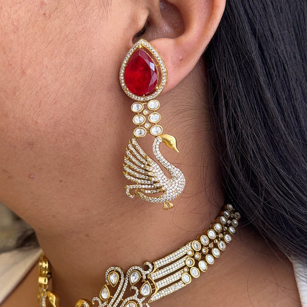 Prisha Peacock Necklace Set