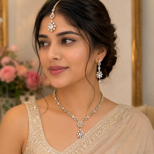 Lavisha Crystal Necklace Set